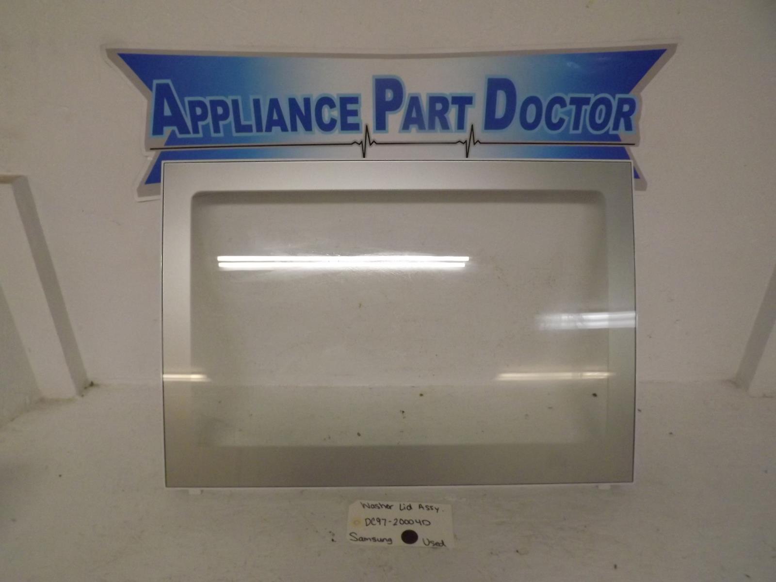 Samsung Washer DC97-20004D Washer Lid Assembly Used Samsung Washer DC97-20004D Washer Lid Assembly Used